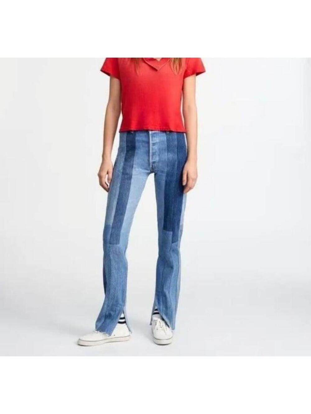 RE/DONE x Levi's Patched Skinny Boot Reworked Denim (26)